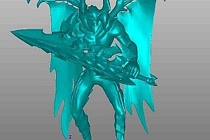 Aatrox–英雄联盟人物模型stl下载可用于建模3d打印