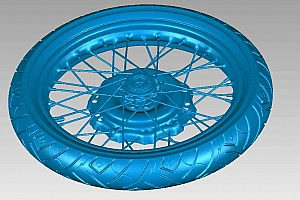 摩托车车轮3d扫描素材stl文件下载可用于建模数据改装