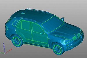 宝马BMW X5 汽车stl模型下载3d资源下载