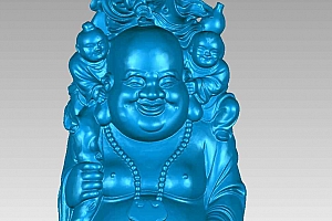 弥勒五子登科3D模型下载stl模型素材建模