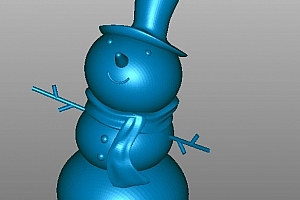 圣诞节雪人stl模型下载建模素材下载