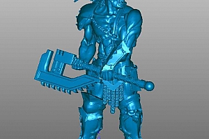 热血战士游戏人物模型stl素材