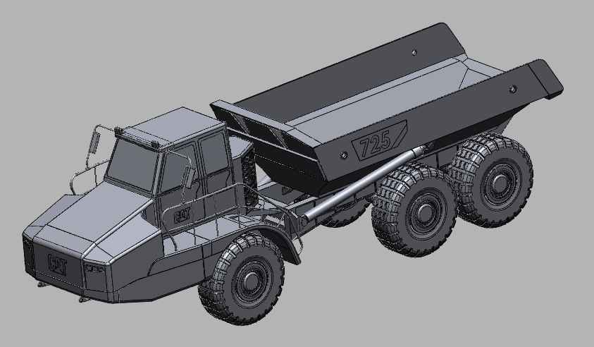 自卸车3d模型