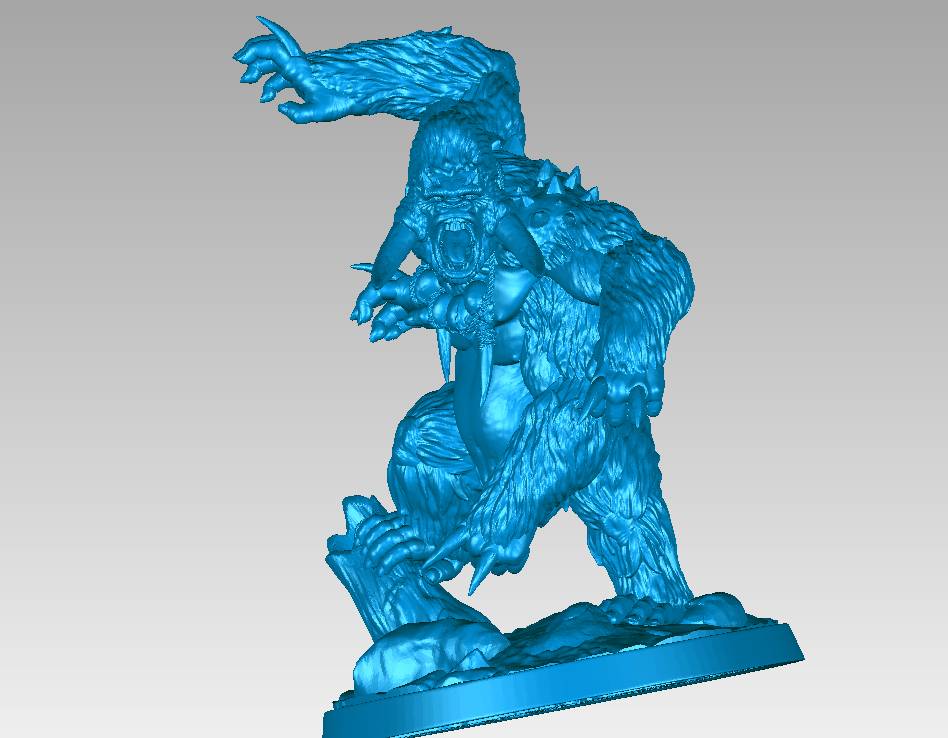 大猩猩模型下载3d打印素材下载stl模型下载