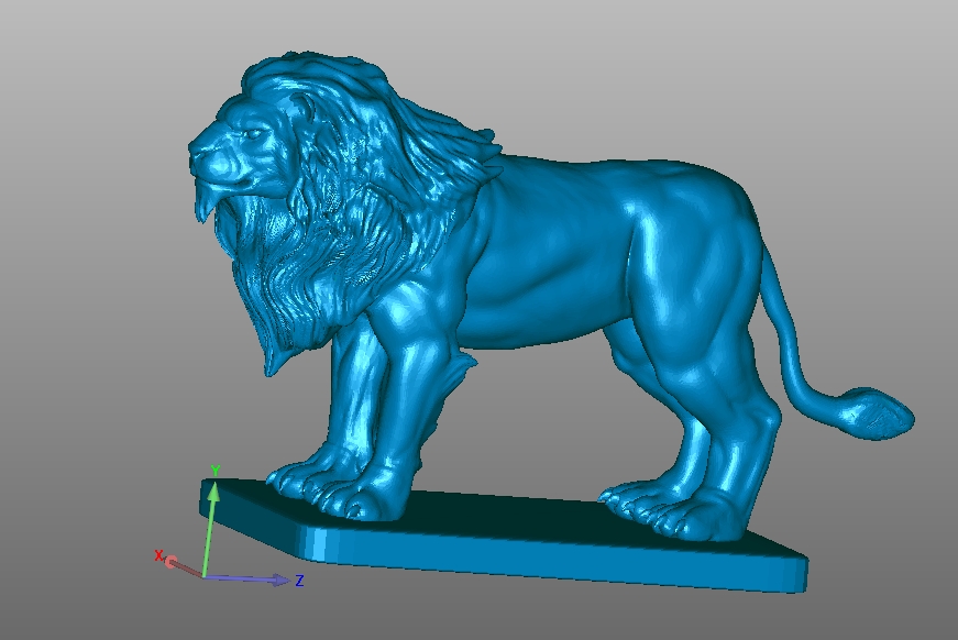 狮子3d模型stl下载
