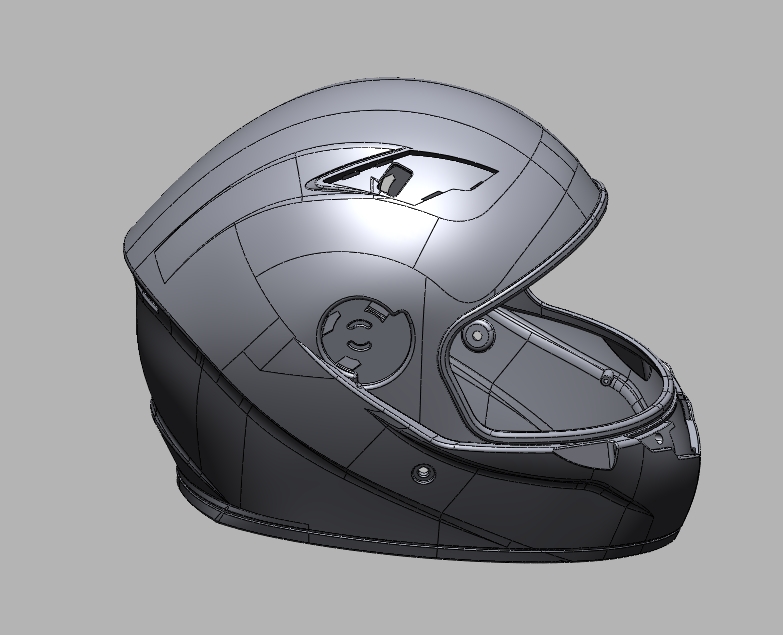 头盔3d模型stp，x-t数据下载